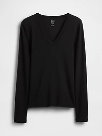 Modern V-Neck Shrunken T-Shirt