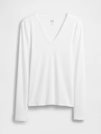 Modern V-Neck Shrunken T-Shirt