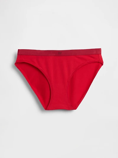 Organic Stretch Cotton Logo Bikini