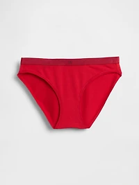 Organic Stretch Cotton Logo Bikini