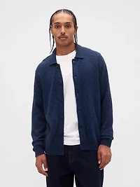 Merino Wool-Blend Cardigan Sweater
