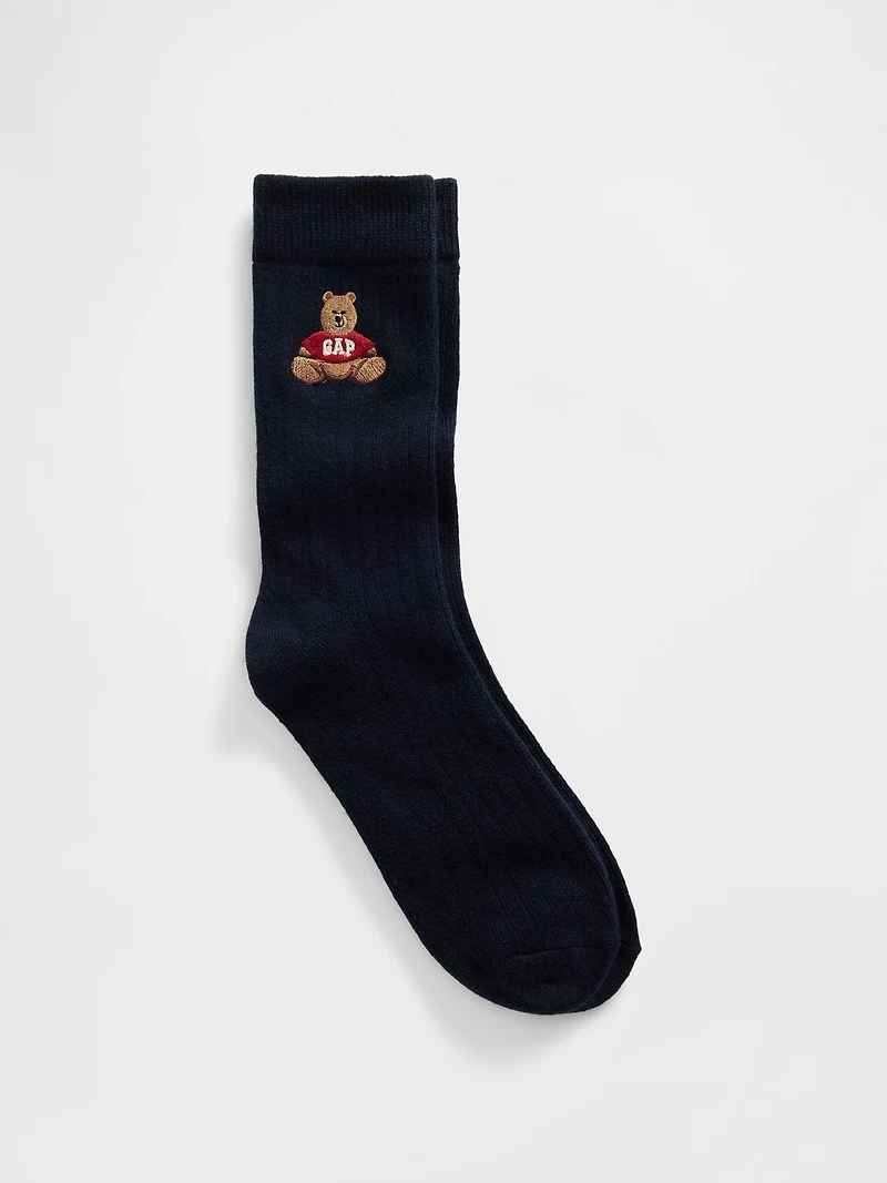 Brannan Bear Logo Crew Socks