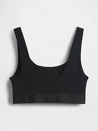Organic Stretch Cotton Logo Bralette