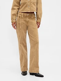 Low Rise '90s Loose Micro Belt Jeans