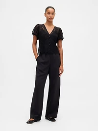 Lace V-Neck Top