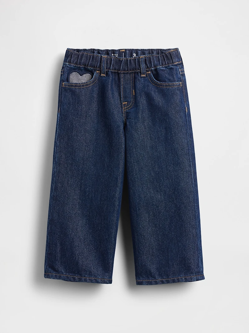 Baby & Toddler Metallic Pull-On Baggy Jeans