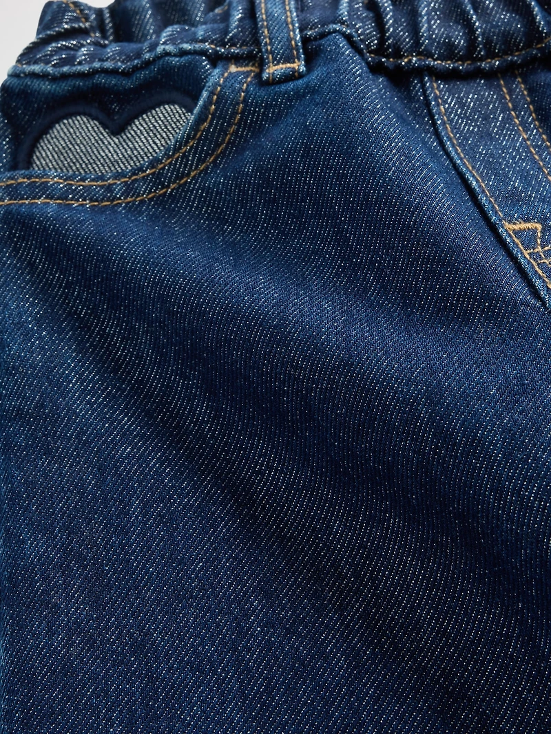 Baby & Toddler Metallic Pull-On Baggy Jeans