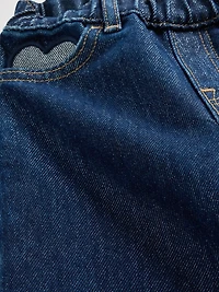 Baby & Toddler Metallic Pull-On Baggy Jeans