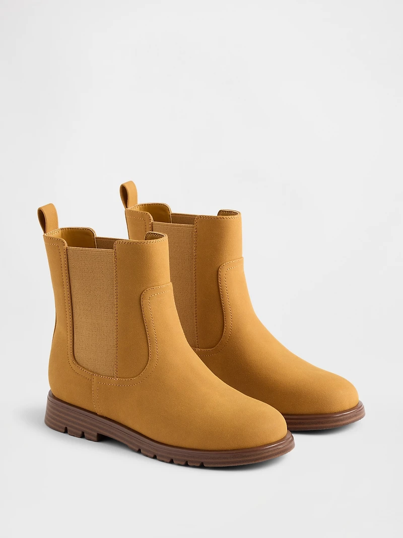 Kids Vegan Leather Chelsea Boot