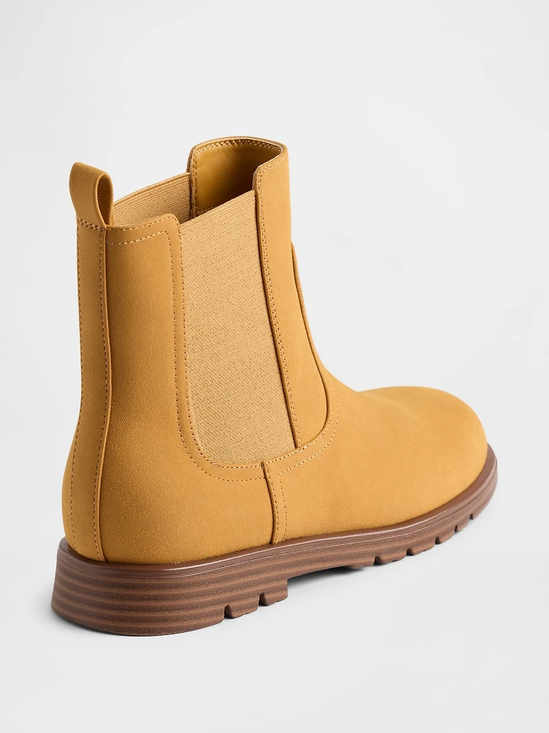 Kids Vegan Leather Chelsea Boot