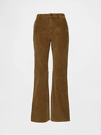 Mid Rise Corduroy Flare Pants