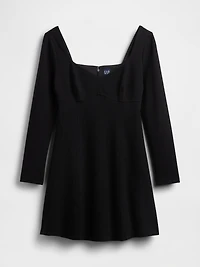 Ponte Sweetheart Seamed Mini Dress