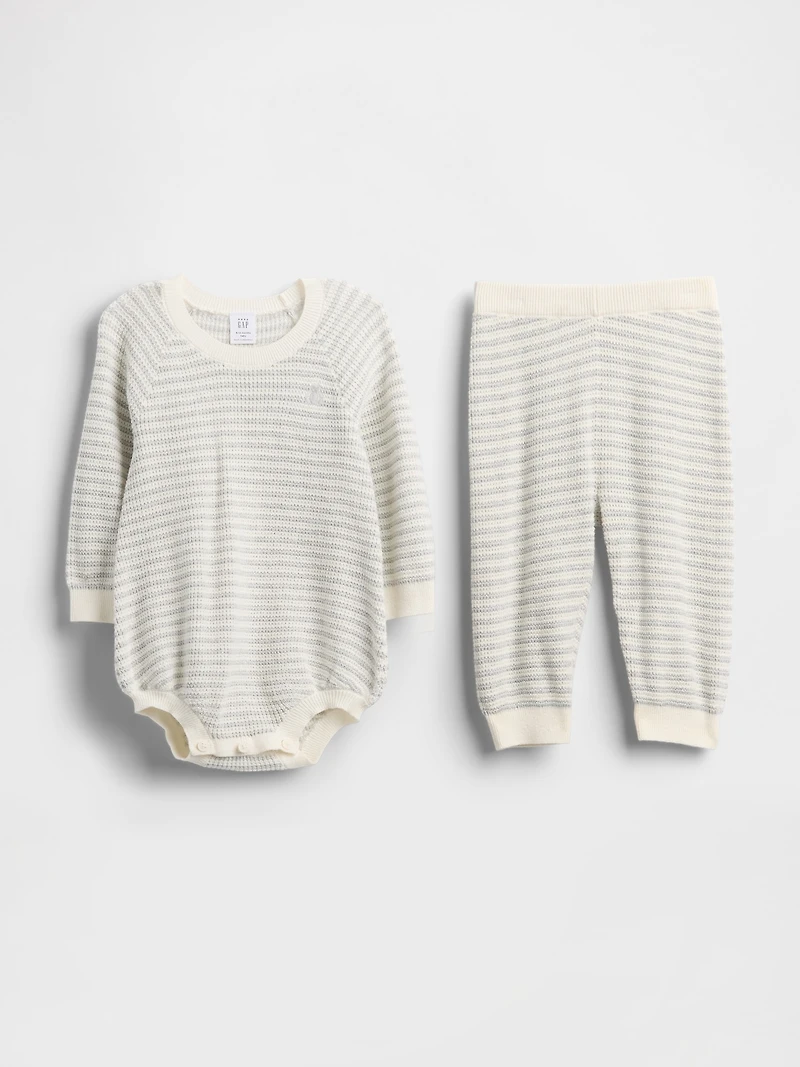 Baby Sweater Bodysuit Outfit Set