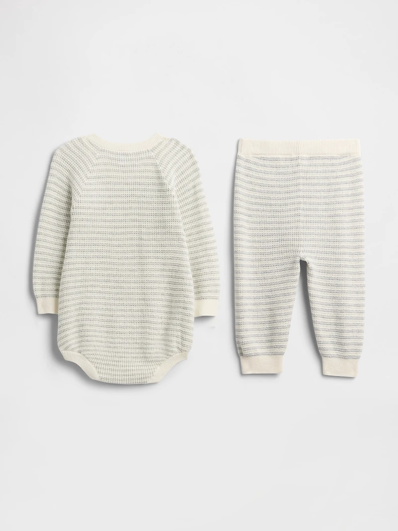 Baby Sweater Bodysuit Outfit Set