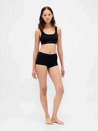 Organic Stretch Cotton Logo Bralette