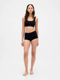 Organic Stretch Cotton High Rise Shorty