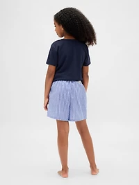 Kids Recycled Flannel PJ Boxer Shorts