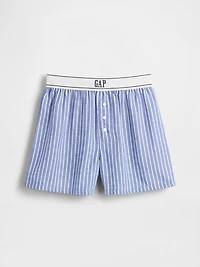 Kids Recycled Flannel PJ Boxer Shorts