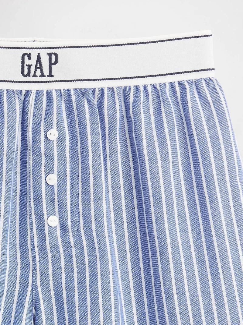 Kids Recycled Flannel PJ Boxer Shorts