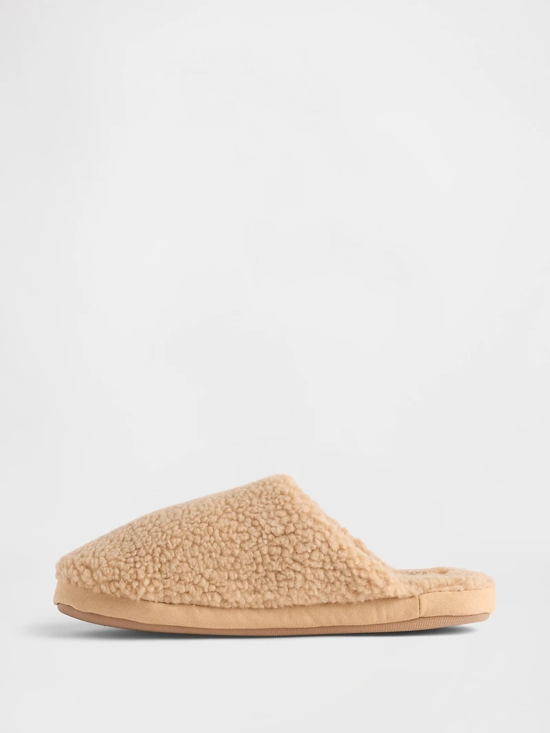 Pantoufles en sherpa