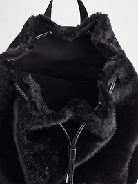 Kids Faux Fur Backpack