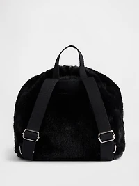 Kids Faux Fur Backpack