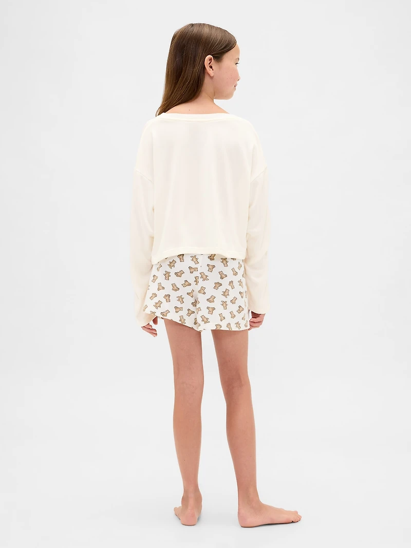 Kids Recycled PJ Short Set