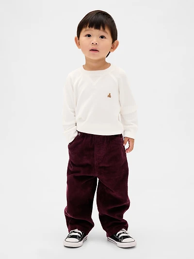 Pantalon coupe baril à taille élastique pour Bébé et Tout-petit