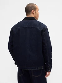 Denim Lined Zip Chore Jacket