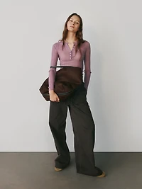 Vegan Suede Bucket Bag