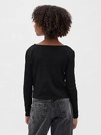 Kids Bow-Neck T-Shirt