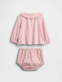 Baby Denim Bubble Outfit Set