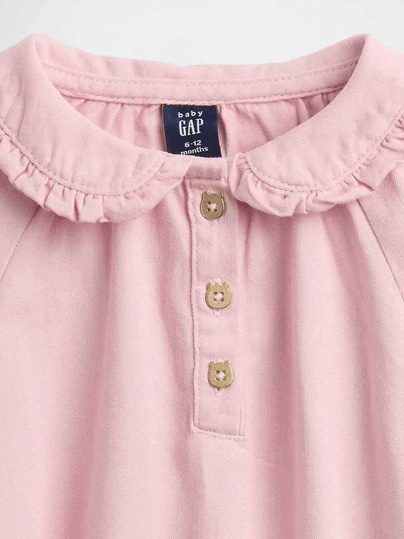 Baby Denim Bubble Outfit Set