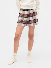 Logo Flannel Boxer Shorts