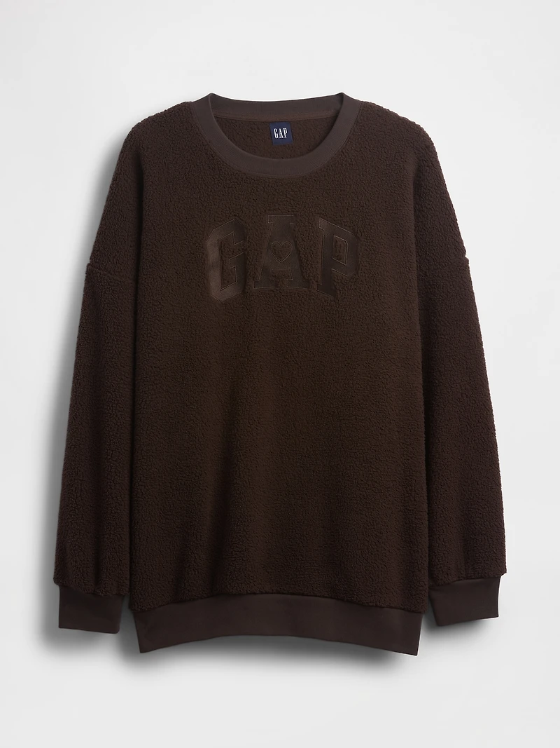 Sherpa Logo Tunic Sweatshirt