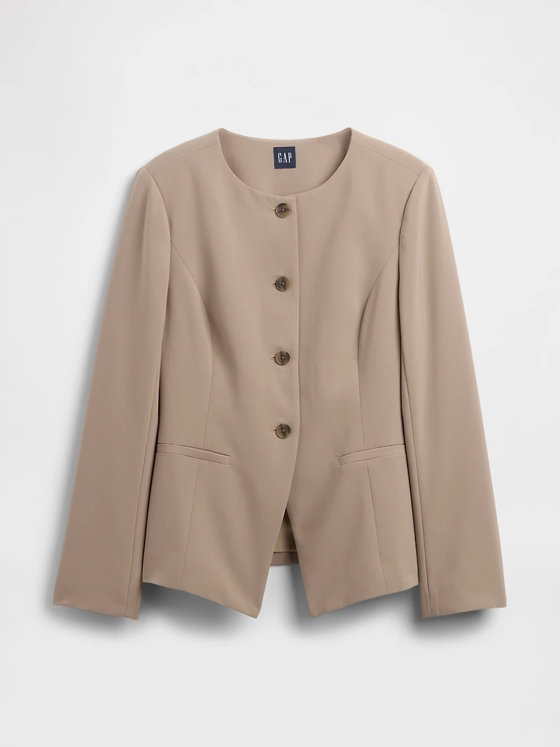 Collarless Blazer