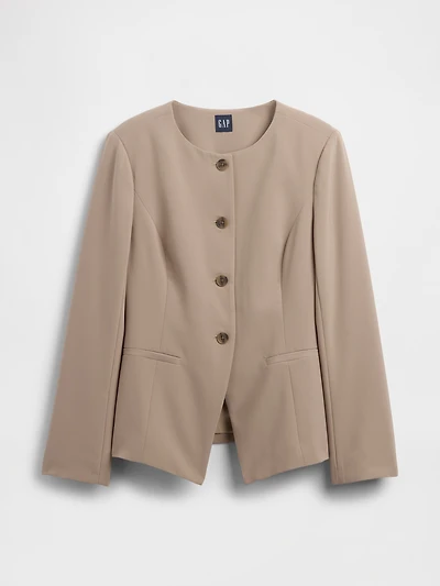 Collarless Blazer