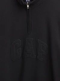 Heavyweight Oversized Logo Half-Zip Pullover