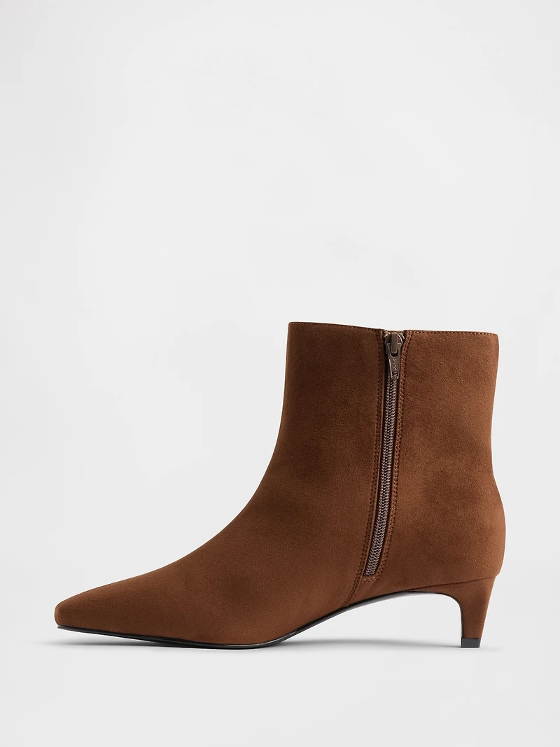 Kitten Heel Pointy Boots