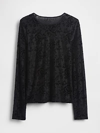 Burnout Velvet Top