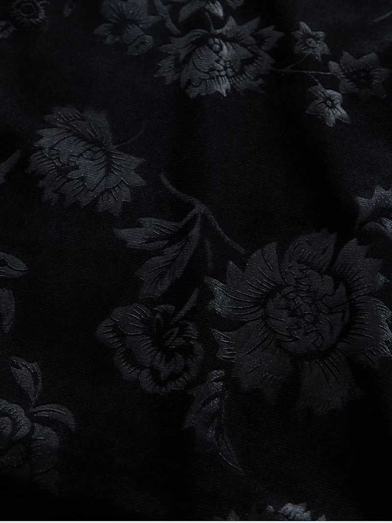 Velvet Square-Neck Maxi Dress