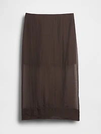 Sheer Organza Maxi Skirt
