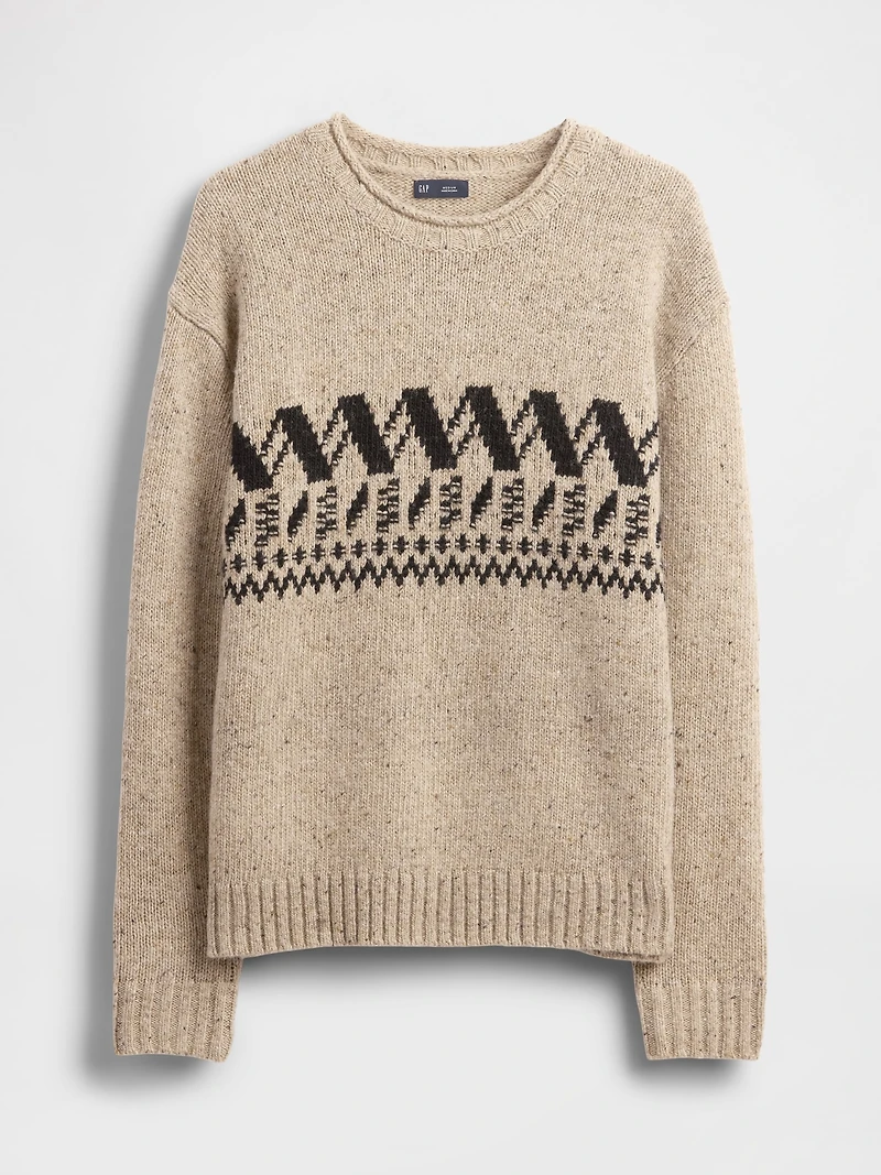 Wool-Blend Roll-Neck Sweater