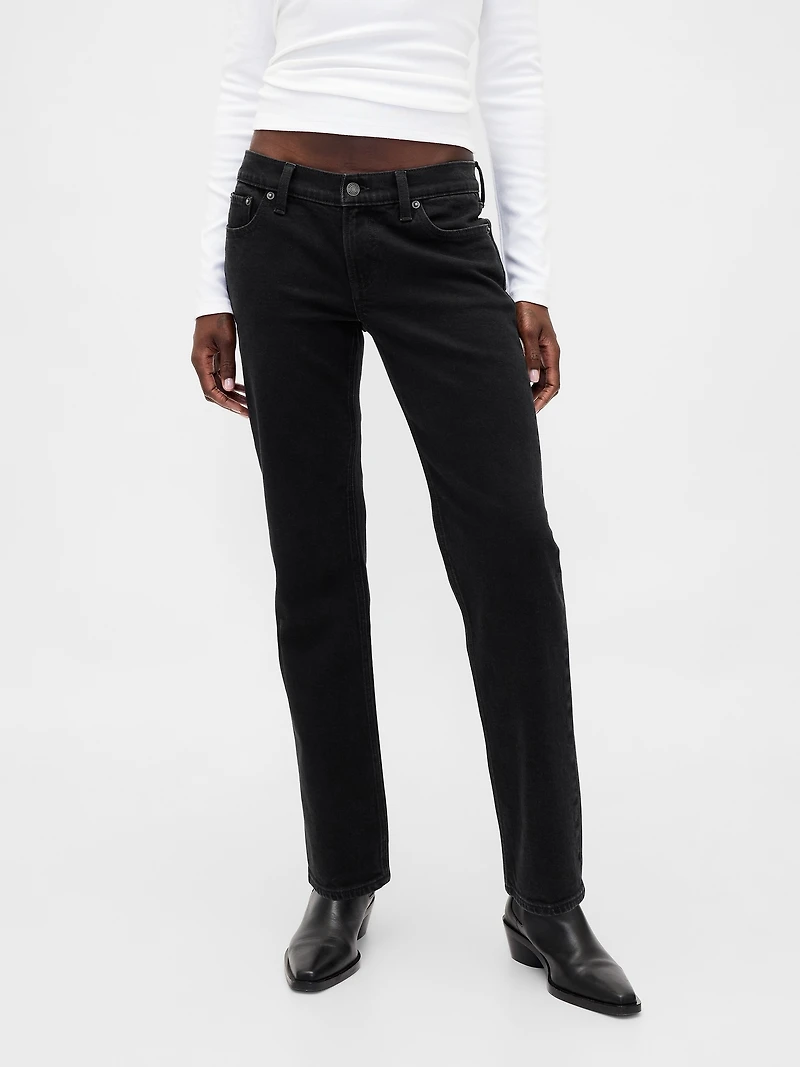Low Rise '90s Slim Straight Jeans