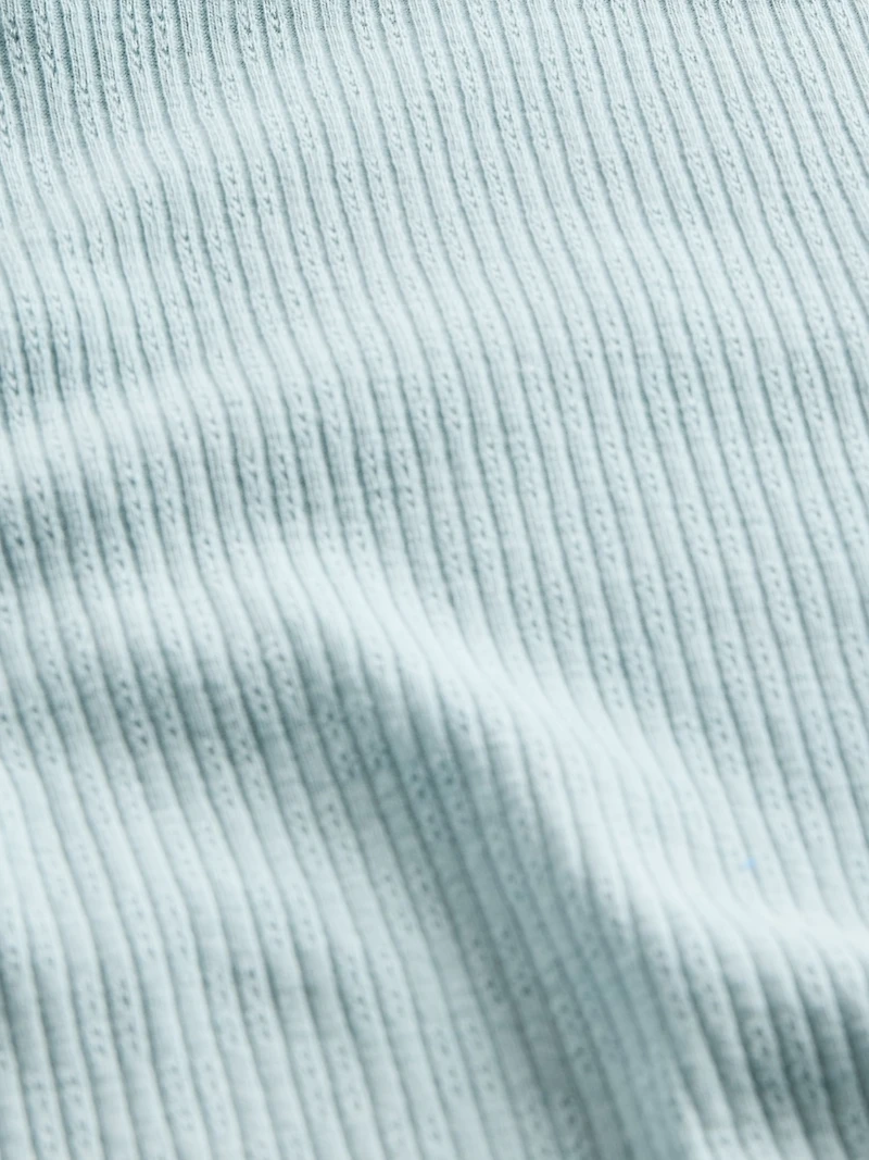 Pointelle Rib T-Shirt