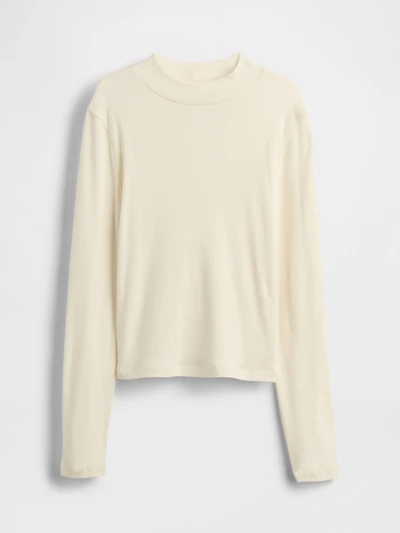 Kids Rib Mockneck T-Shirt