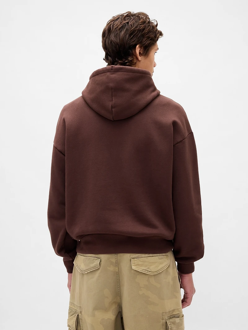 Chandail à capuchon surdiMen'sionné en jersey bouclette ultra-épais