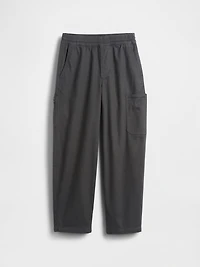 Kids Brushed Cargo Baggy Taper Pants