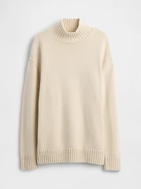 100% Cotton Oversized Mockneck Sweater