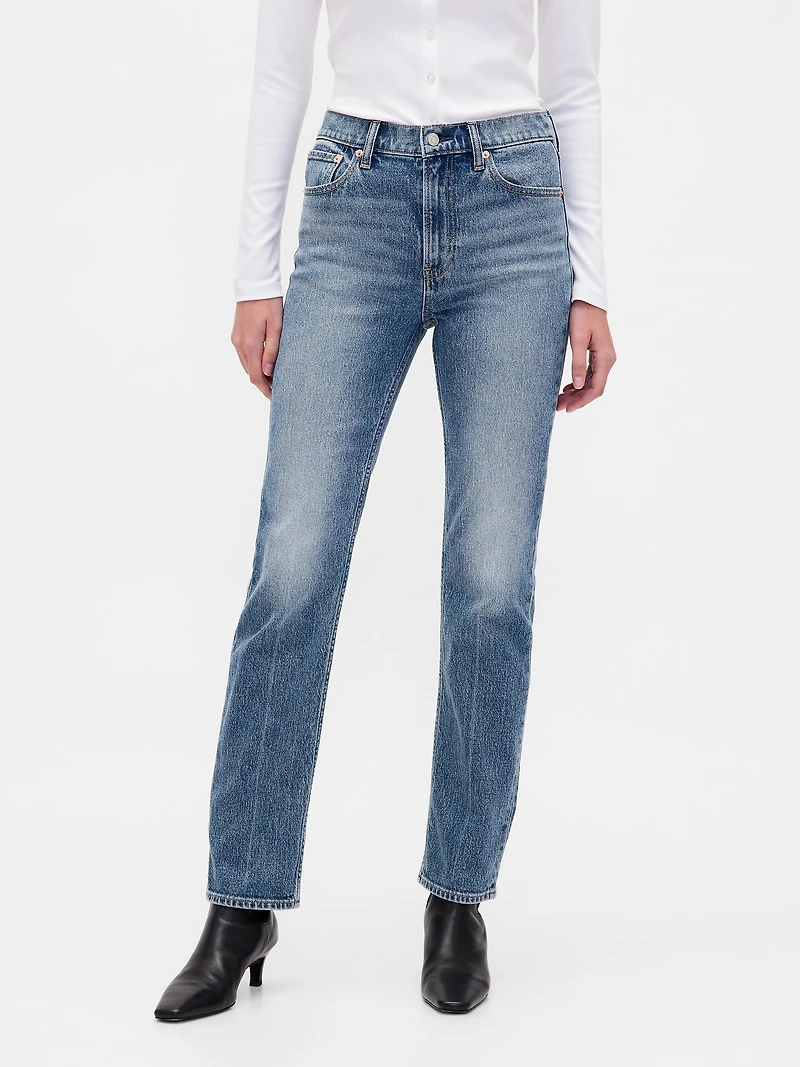High Rise '90s Slim Straight Jeans